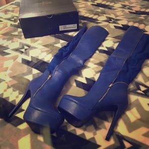 Over the knee heel boots